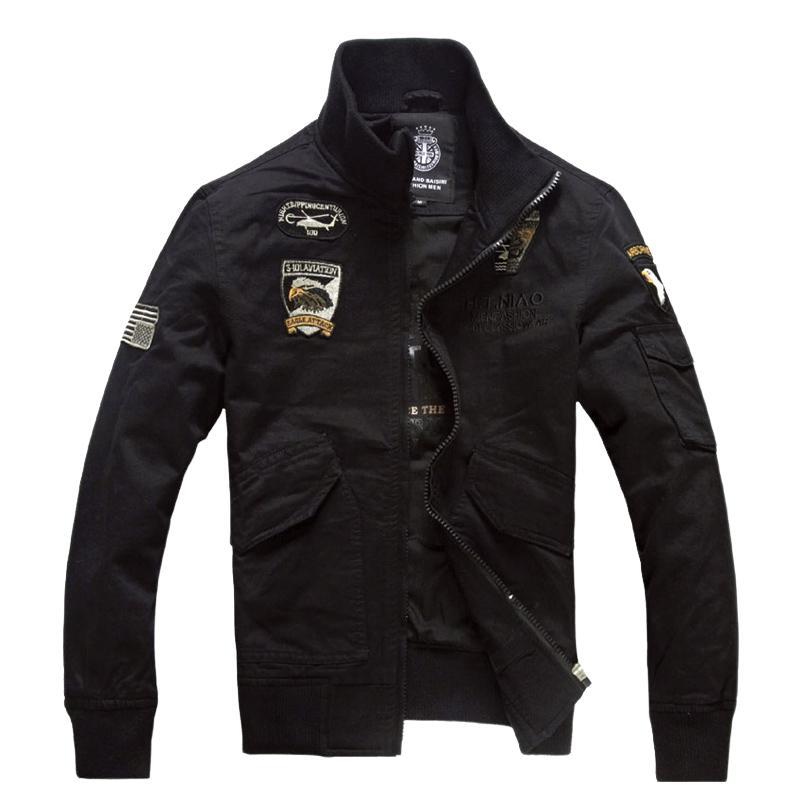 Men's Vintage Zip-Up Bomber Jacket