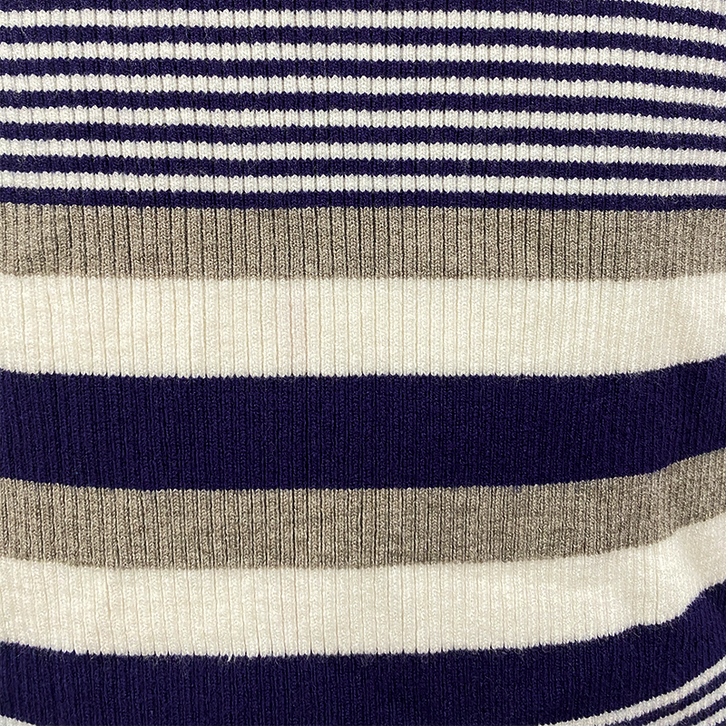 Camiseta informal de manga corta de punto con rayas horizontales para hombre, primavera y verano