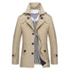 Men's Mid-length Lapel Trench Coat