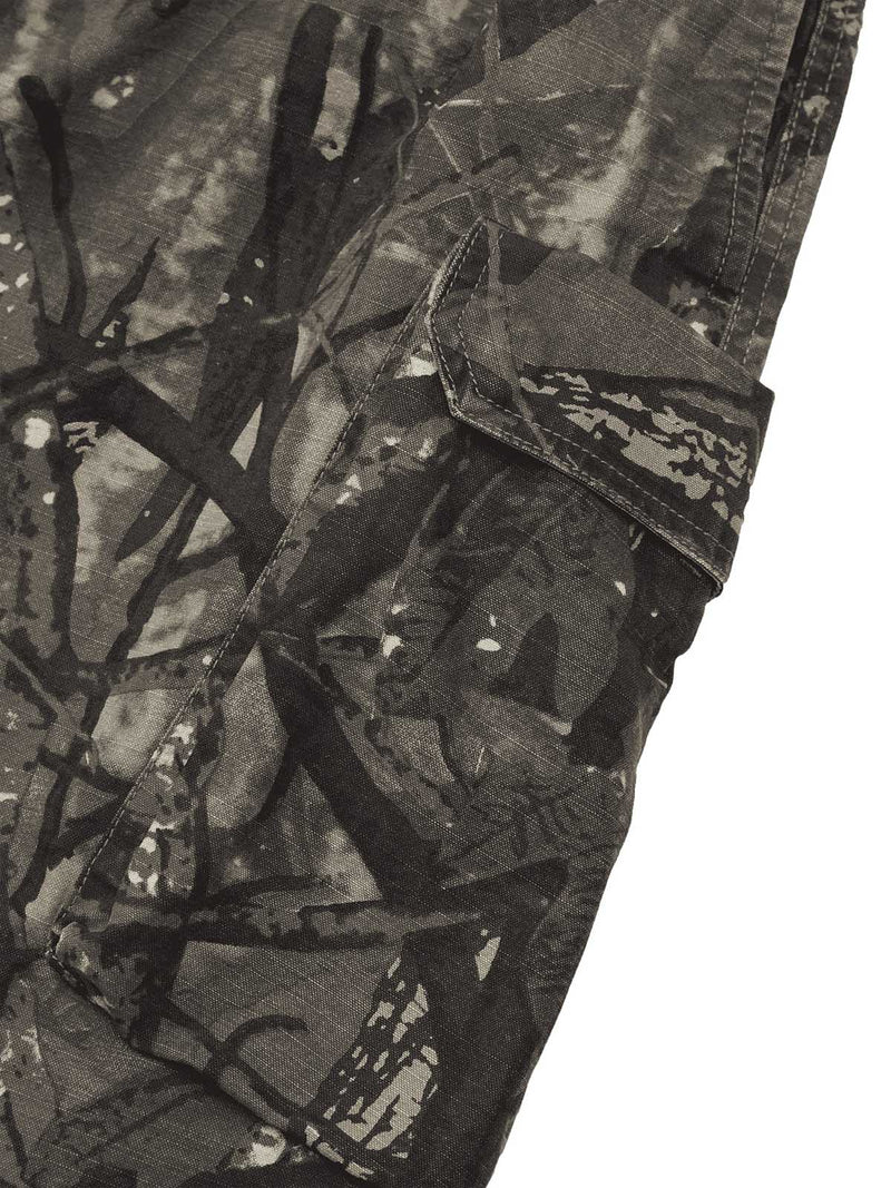 Fallen Leaf Camouflage Pocket Workwear Shorts