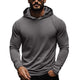 Men's Casual Solid Color Hooded Long Sleeve T-Shirt