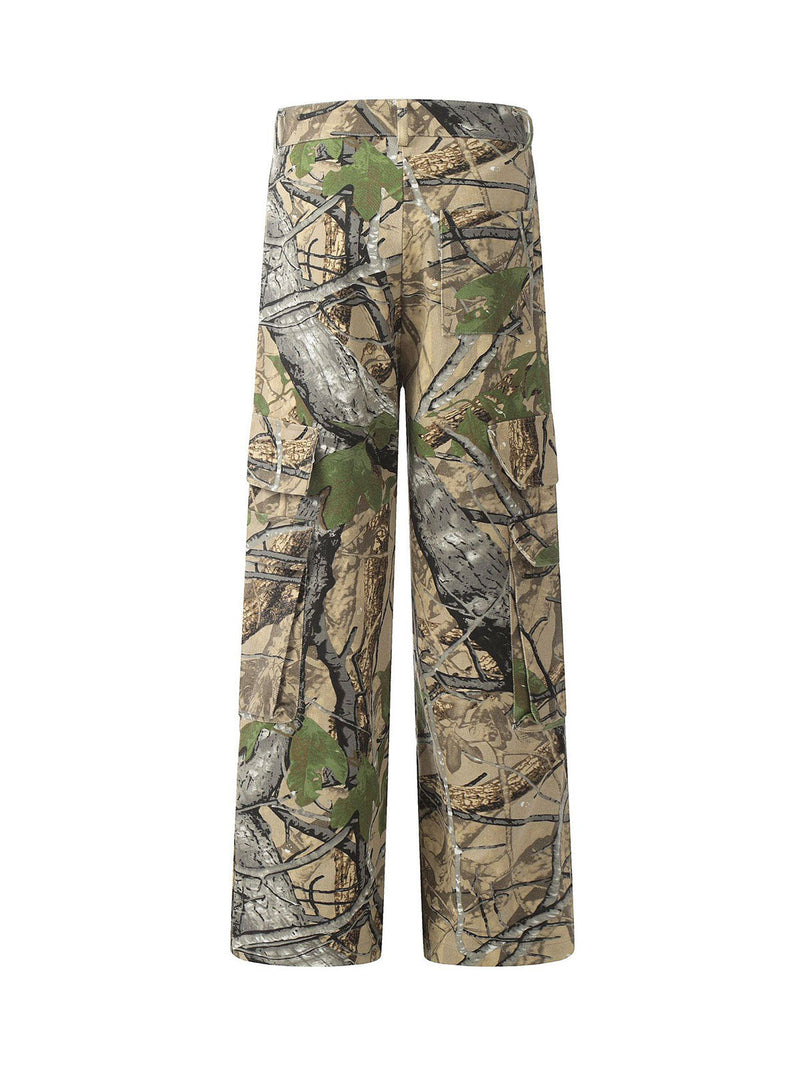 Retro Outdoor Camo Cargo Pants