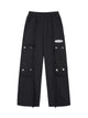 High Street Spliced Button Patchwork Pants