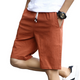 Large Size Cotton Linen Comfortable Breathable Casual Shorts Men's Cropped Pants Pants Cotton Loose Pants