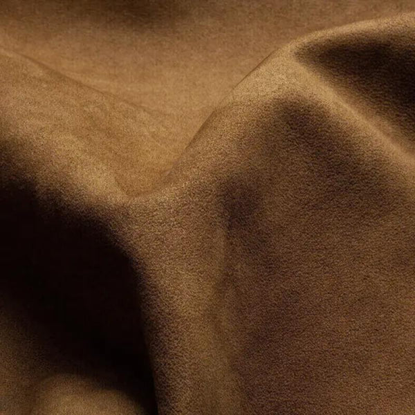 Men's Colorblock Suede And Polar Fleece Lapel Mid-Length Coat 40617808Y