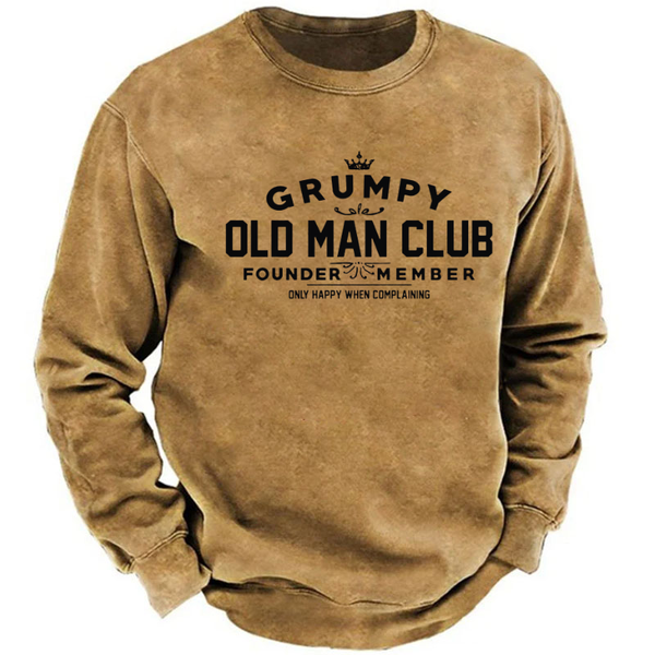 Grumpy Old Man Club COTTON Sweatshirt-Personalized