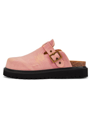 Birkenstocks vintage de mezclilla bordada 