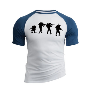 ARMY-T-SHIRT AUS BAUMWOLLE MIT GRAFIK