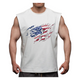 USA FLAG COTTON MOISTURE WICKING TANK TOP