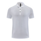 Men's Spliced Polyester Lapel Quick-Dry Polo