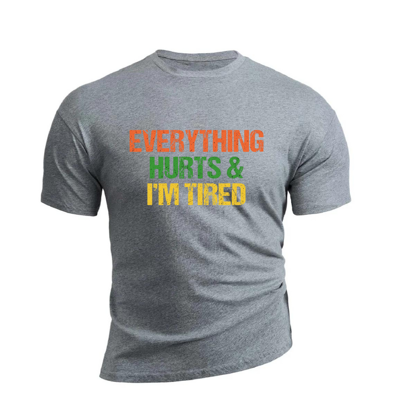 I'M TIRED  COTTON GRAPHIC TEE