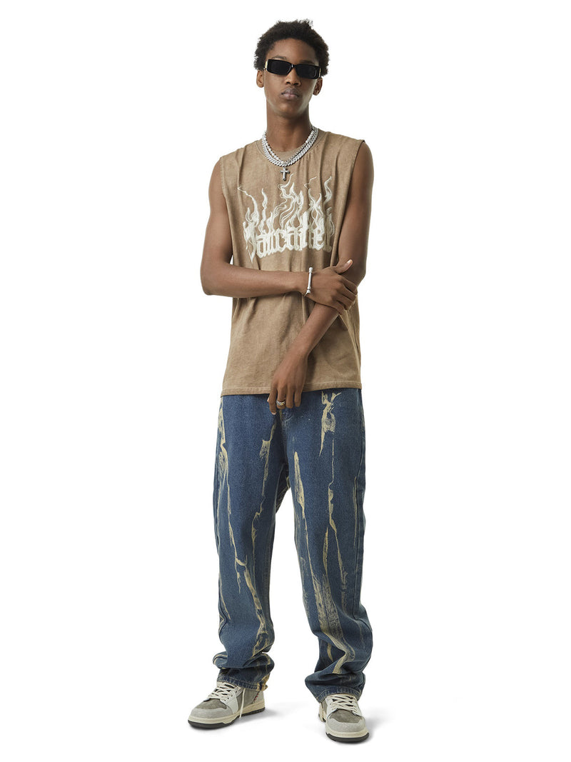 Lightning Flying Tie-Dye Hip-Hop Jeans