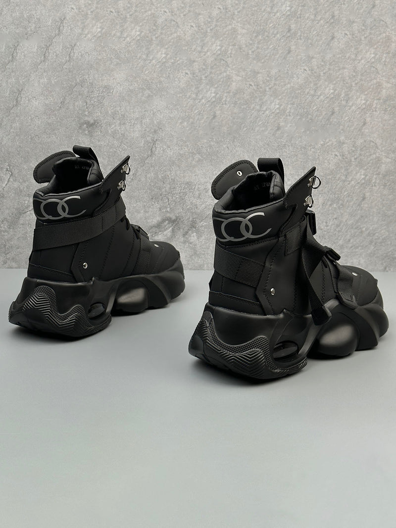 Dual-Strap Stealth Runner Boots