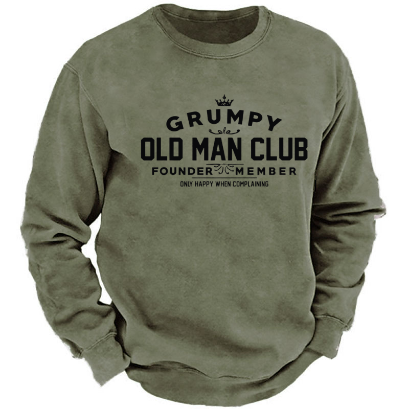 Grumpy Old Man Club COTTON Sweatshirt-Personalized