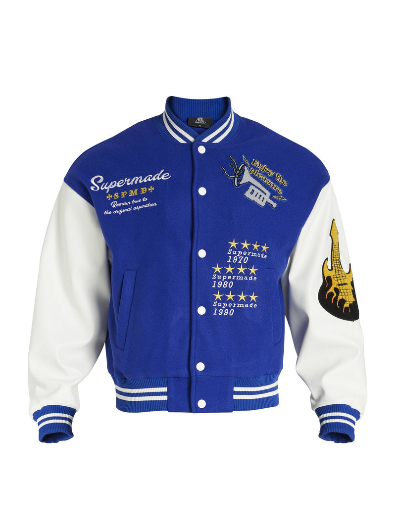 The Supermade Embroidered Baseball Jacket