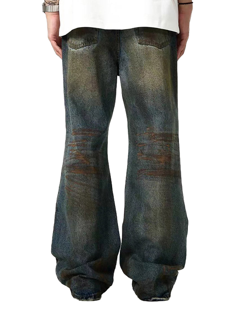 Ripped Flared Bootcut Jeans