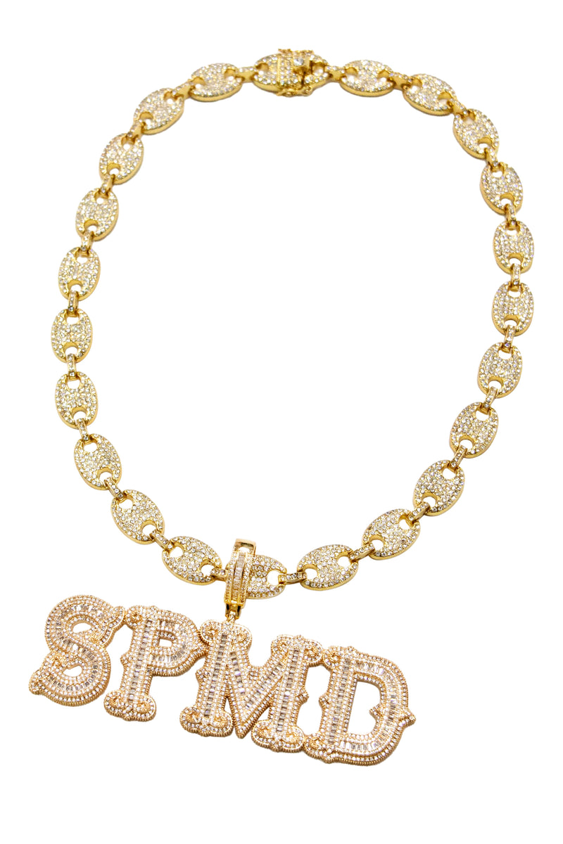 Hip-hop Diamond Letter Necklace