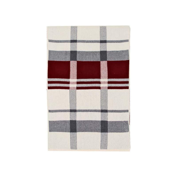 Men's British Style Pattern Knitted Warm Scarf