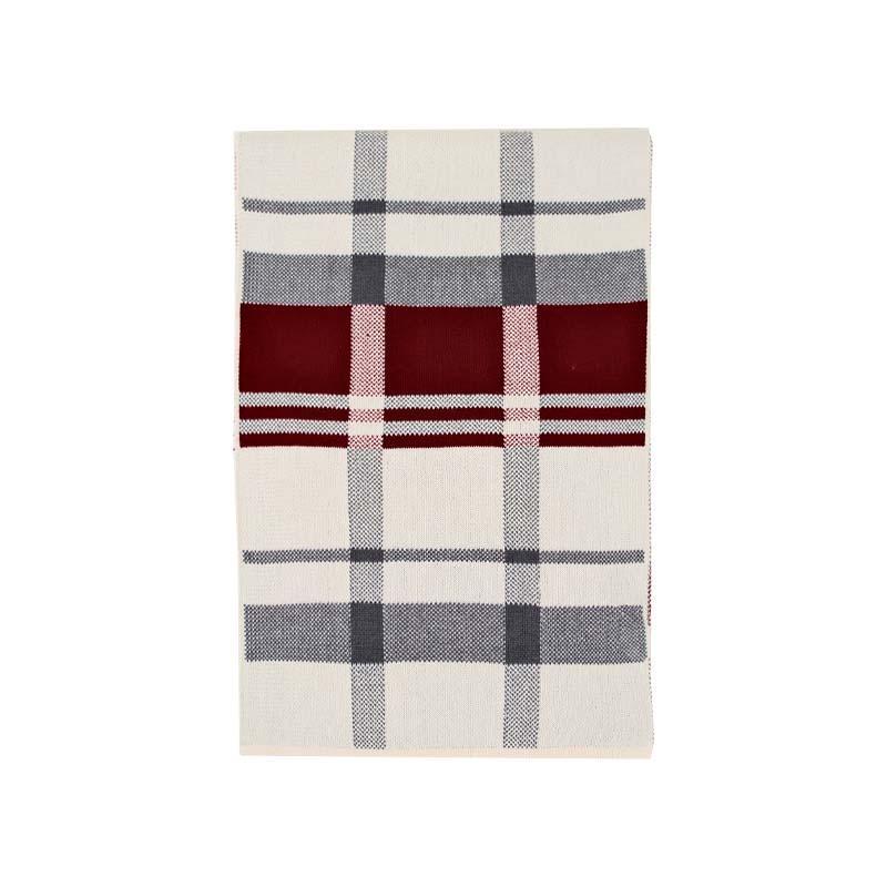 Men's British Style Pattern Knitted Warm Scarf