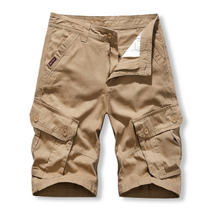 Herren Einfarbige Overalls Shorts Lockere Freizeithose Gerades Bein Vielseitige Sechs-Punkt-Sporthose