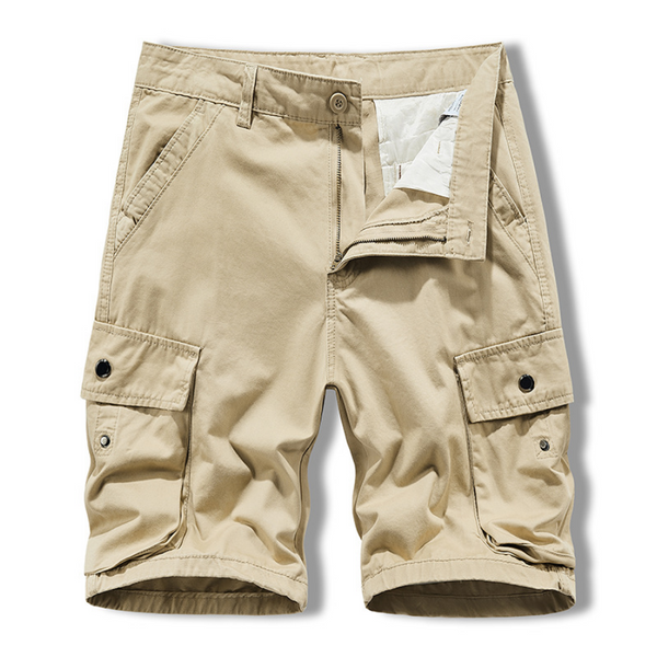 Men's Summer All-Match Casual Pants Cropped Pants Multi-Pocket Cargo Shorts