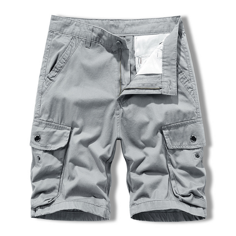 Men's Summer All-Match Casual Pants Cropped Pants Multi-Pocket Cargo Shorts