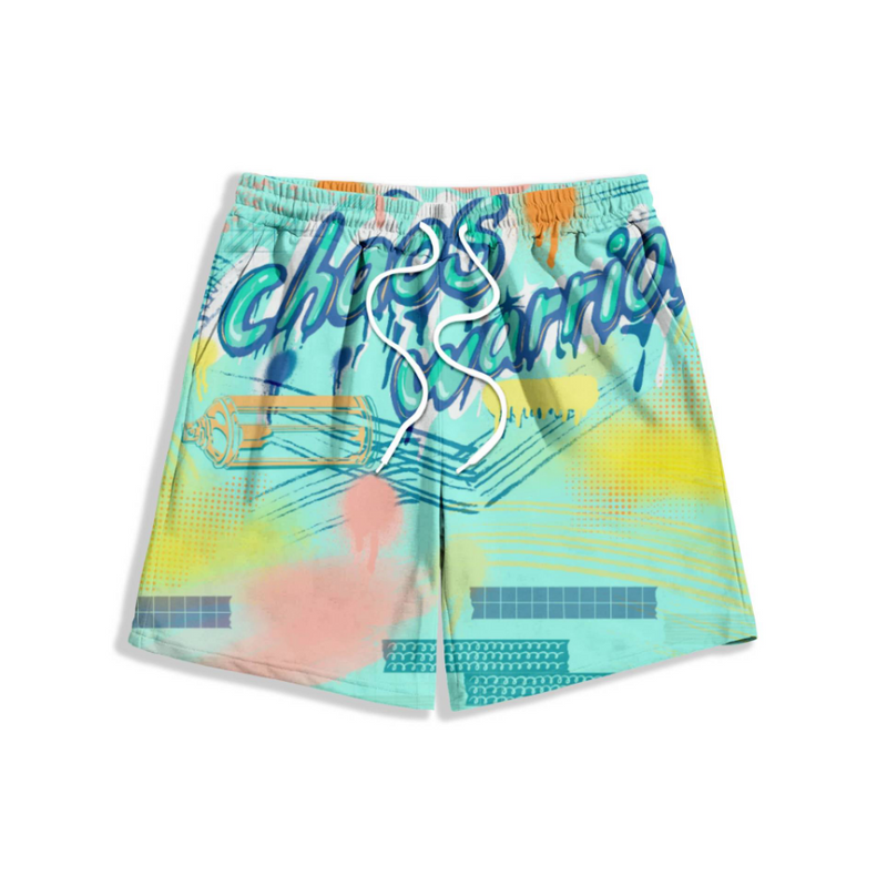 Men's Hawaii West Coast Resort Style Cropped Board Shorts