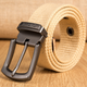 Men's Extended Outdoor Pin Buckle Padded Canvas Belt