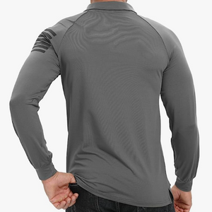 POLO ESENCIAL DE MANGA LARGA RAGLÁN CON BOTÓN 1/4