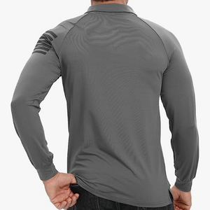 POLO DE MANGA LARGA CON ESTAMPADO RAGLÁN Y BANDERA DE EE. UU.