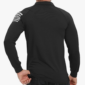 POLO ESENCIAL DE MANGA LARGA RAGLÁN CON BOTÓN 1/4