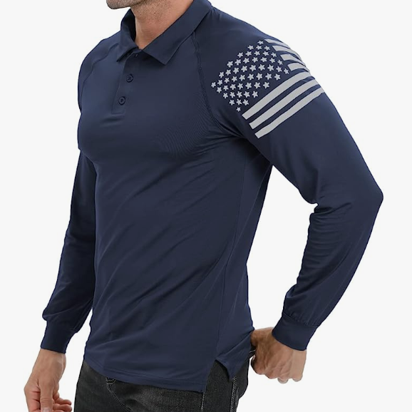 ESSENTIAL 1/4 BUTTON RAGLAN LONG SLEEVE POLO SHIRT