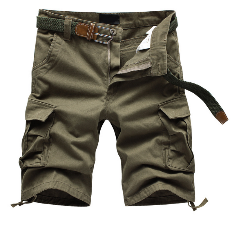 Men's Multi Pocket Cropped Cargo Shorts