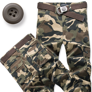 Pantalones cargo duraderos con múltiples bolsillos para hombre
