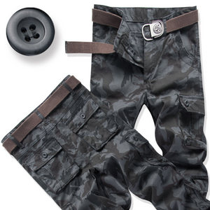 Pantalones cargo duraderos con múltiples bolsillos para hombre