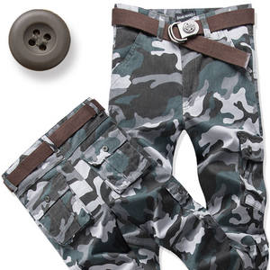 Pantalones cargo duraderos con múltiples bolsillos para hombre