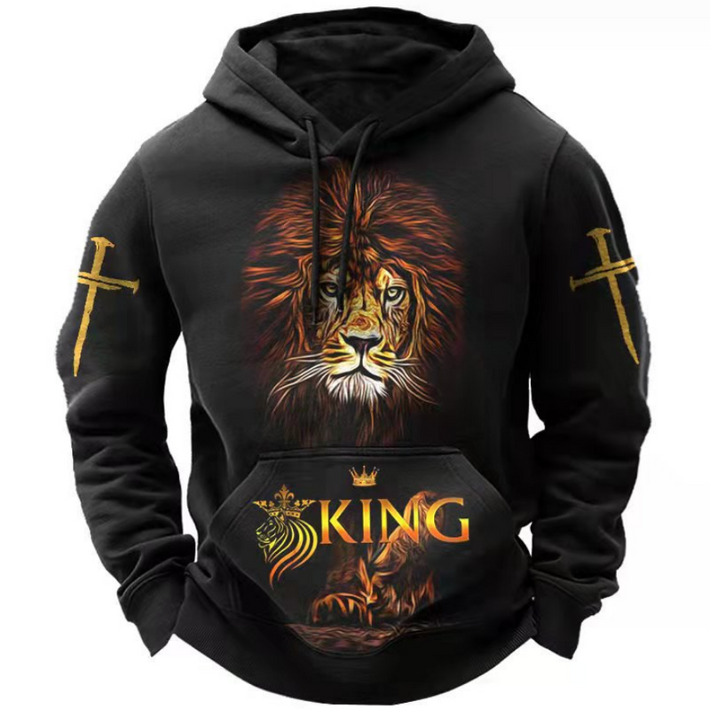 Men's 3D Digital Printed Hooded Sweatshirt