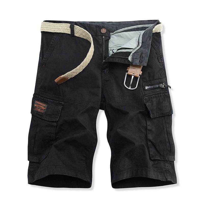 Pantalones cortos cargo rectos y holgados para exteriores para hombre