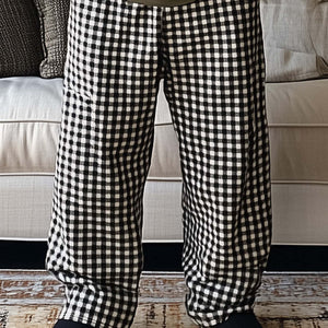 Pantalones casuales a cuadros de moda de primavera para hombre