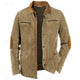 Men's Faux Leather Jacket Faux Suede Jacket