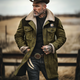 Men's Ch Vintage Suede Jacket Patchwork Lamb Fleece Multi-Pocket Reverse Collar Outdoor Coat