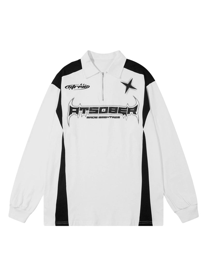 High Street Racing Long Sleeve Polo Shirt