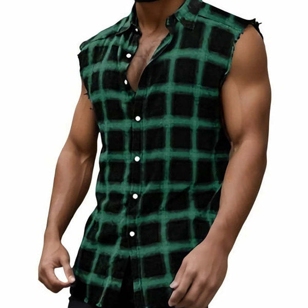 Hautfreundliche, atmungsaktive Weste mit Retro-Print für Herren