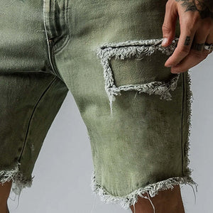 Men's Vintage Denim Brushed Shorts