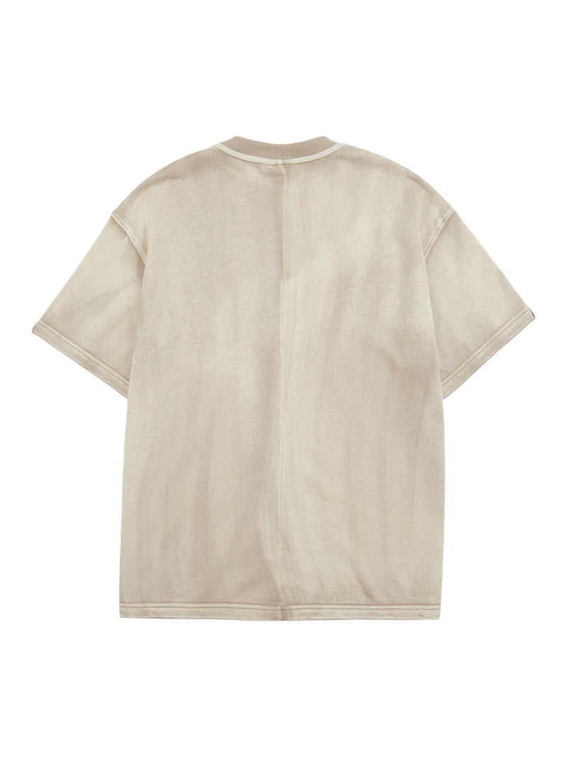 Heavyweight Split-Embroidered Washed T-Shirt