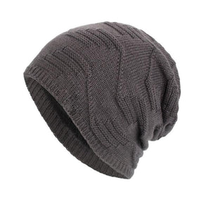 Men's Vintage Plush Lined Warm Knitted Hat