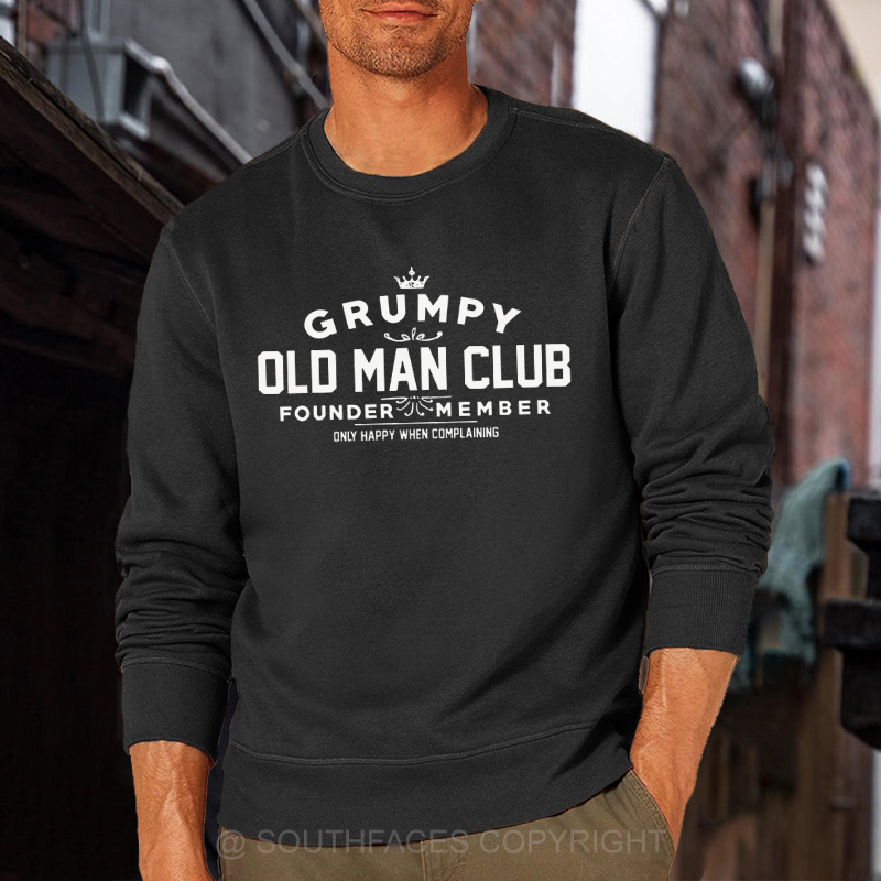 Grumpy Old Man Club COTTON Sweatshirt-Personalized