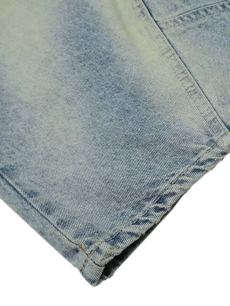 Distressed Filippi Shaped Baggy Jeans