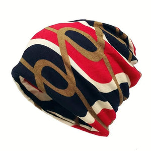 Gorro de cuello estampado de doble propósito para hombre