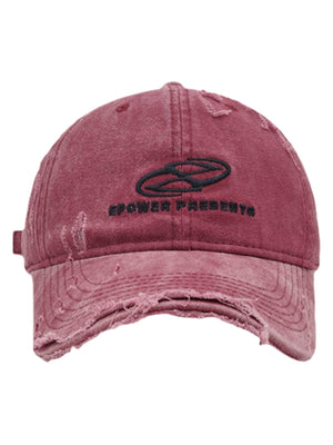 Baseballkappe aus zerrissenem Denim 